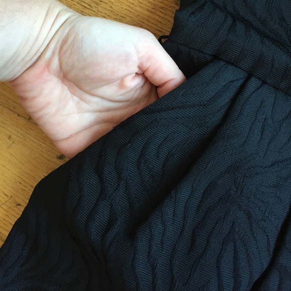 Macy's little black dress envelope back textured zebra fabric pockets - Picture 5 of 8